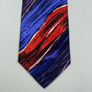 Mark Ferrier 100 % Silk Abstract Retro Colors and Patterns Neck Tie NWT 58" Long